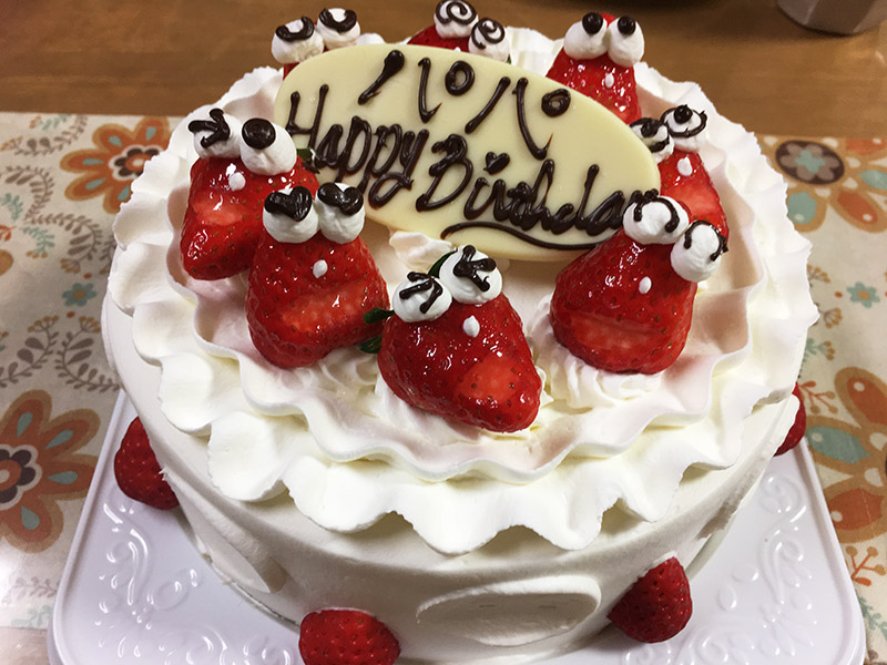 ジョリーフィスバースデーケーキ